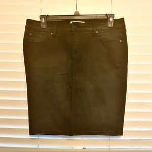 Torrid Jegging Stretch Denim Midi Skirt